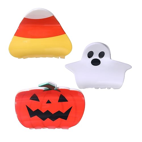 Halloween-Haarklammern, Halloween-Kürbis-Geist, Süßigkeiten, Mais, Haarspangen für Frauen und Mädchen, Pferdeschwanz-Clip, Haarschmuck für Frauen Halloween-Haarklammern, Halloween-Kürbis-Geist, Süßigkeiten, Mais, Haarspangen für Frauen und Mädchen, Pferdeschwanz-Clip, Haarschmuck für Frauen von BVGA