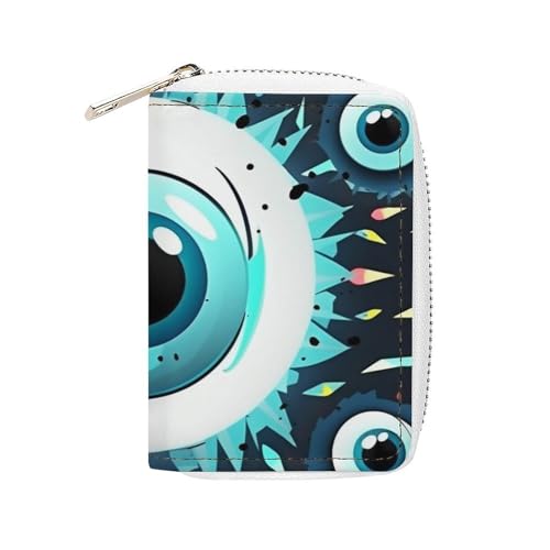 BVKWNTSA Modischer Kartenhalter aus Leder, bedruckt mit bösen Blicken, großes Fassungsvermögen, klein und praktisch, einfach in Taschen, Handgepäcktaschen, Rucksäcke usw. zu verstauen. Erfüllen Sie BVKWNTSA Modischer Kartenhalter aus Leder, bedruckt mit bösen Blicken, großes Fassungsvermögen, klein und praktisch, einfach in Taschen, Handgepäcktaschen, Rucksäcke usw. zu verstauen. Erfüllen Sie von BVKWNTSA