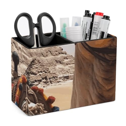BVKWNTSA Stilvoller und einfacher Stifthalter aus Leder mit Pyramidenmuster, hält Ihren Schreibtisch organisiert, Pyramide Kamel, Einheitsgröße, Taschen-Organizer BVKWNTSA Stilvoller und einfacher Stifthalter aus Leder mit Pyramidenmuster, hält Ihren Schreibtisch organisiert, Pyramide Kamel, Einheitsgröße, Taschen-Organizer von BVKWNTSA