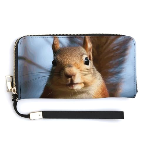 Modische große Eichhörnchen-Handtasche mit lustigem Tierdruck, internes Design mit mehreren Fächern, erfüllt Ihre vielfältigen Reisebedürfnisse von BVKWNTSA
