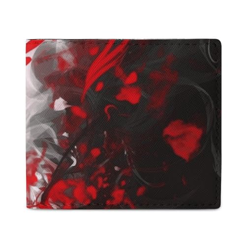 Stilvolle und tragbare kleine Geldbörse in Rot, Schwarz, Weiß, abstrakt, bedruckt, perfekt für Rucksäcke, Schultertaschen, Taschen usw. Stilvolle und tragbare kleine Geldbörse in Rot, Schwarz, Weiß, abstrakt, bedruckt, perfekt für Rucksäcke, Schultertaschen, Taschen usw. von BVKWNTSA