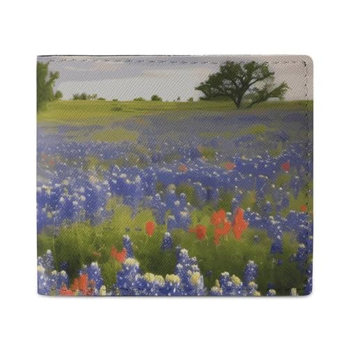 Stilvolle und tragbare kleine Texas Bluebonnets Landschaft bedruckte Münzbörse, perfekt für Rucksäcke, Schultertaschen, Taschen usw. Stilvolle und tragbare kleine Texas Bluebonnets Landschaft bedruckte Münzbörse, perfekt für Rucksäcke, Schultertaschen, Taschen usw. von BVKWNTSA