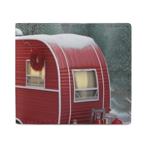 Stilvolle und tragbare kleine Weihnachts-Geldbörse mit rotem Camper, perfekt für Rucksäcke, Schultertaschen, Taschen usw. Stilvolle und tragbare kleine Weihnachts-Geldbörse mit rotem Camper, perfekt für Rucksäcke, Schultertaschen, Taschen usw. von BVKWNTSA