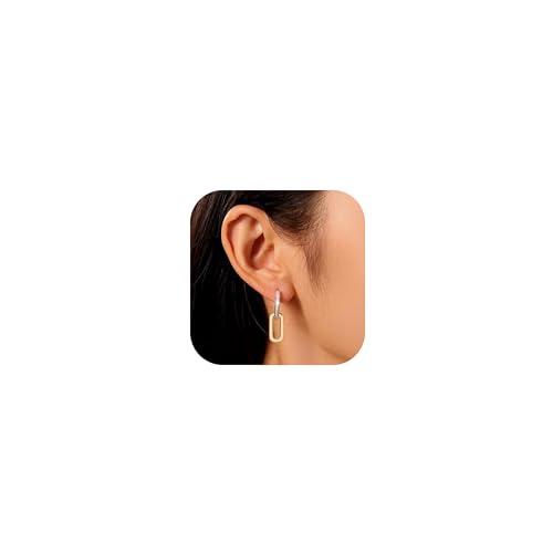 BVLAGIDA Ohrringe Gold Hängend Creolen mit Anhänger 14K Vergoldete Ohrringe Goldene Ohrringe Damen mit Geschenkbox BVLAGIDA Ohrringe Gold Hängend Creolen mit Anhänger 14K Vergoldete Ohrringe Goldene Ohrringe Damen mit Geschenkbox von BVLAGIDA