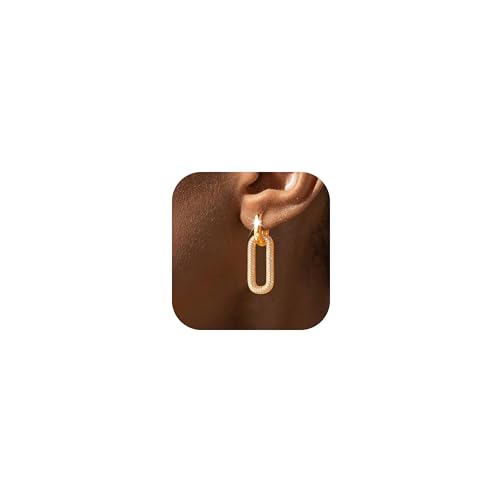 BVLAGIDA Ohrringe Gold Hängend Creolen mit Anhänger 14K Vergoldete Statement Ohrringe Goldene Ohrringe mit Geschenkbox BVLAGIDA Ohrringe Gold Hängend Creolen mit Anhänger 14K Vergoldete Statement Ohrringe Goldene Ohrringe mit Geschenkbox von BVLAGIDA