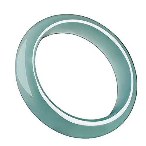 Jade Armband Natürliche Runde Hand Jadeit-Armbänder ziehen Reichtum und Glück Handgemachte Damenschmuck mit Box/54-55mm(56-57Mm) von BVMKNI