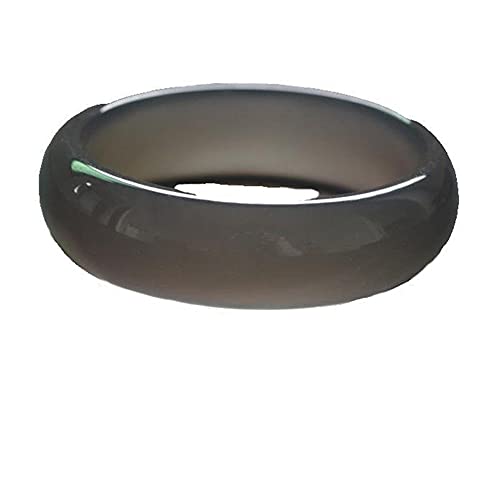 Natürliche Jade Armband grau Jade Chalcedon Armband Handwerk von Carving und Polieren Erweiterung und Verdickung Familie und Freunde / 58-60mm(56-58Mm) von BVMKNI