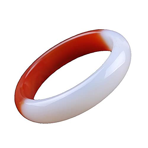 Natürlicher Jadeit-Jadeit-Armreif, rund, klassischer chinesischer Stil, Jade-Armband für Sie selbst oder Familie oder Ihre Freunde, 58–60 mm (62–64 mm) von BVMKNI