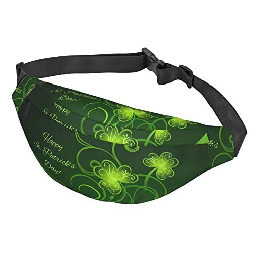 Bauchtasche mit Mathematikdruck, für Damen und Herren, große modische Hüfttasche für Reisen, Laufen, Unisex-Gürteltasche, Happy St Patrick's Day, Einheitsgröße von BVMPRS