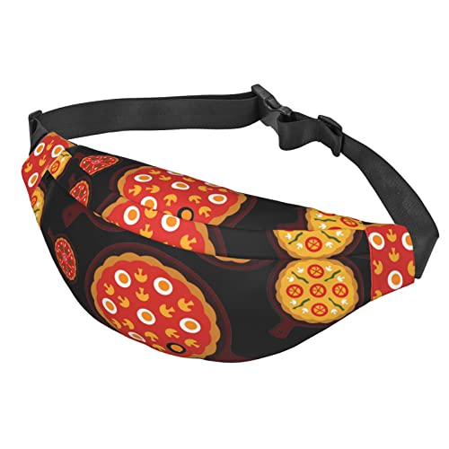 Gürteltasche für Pizza-Lebensmittel, für Damen und Herren, große modische Hüfttasche für Reisen, Laufen, Unisex-Gürteltasche, Pizza Food, Einheitsgröße von BVMPRS