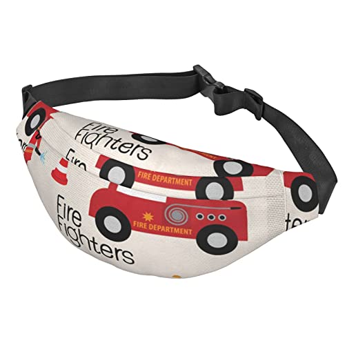 Moon Stars and Planets Bauchtasche für Damen und Herren, große modische Hüfttasche für Reisen, Laufen, Unisex-Gürteltasche, Little Boys And Girls In Firefighters, Einheitsgröße von BVMPRS