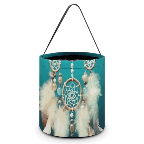 Maße (B x L x L): 20 x 18 x 18 cm, mit weißem Traumfänger, mit Federdruck, wiederverwendbar, für Partys und Geschenke von BVNMT