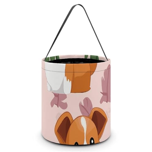 [Maße (B x L x L): 20 x 21 x 18 cm. Halloween-Tragetasche, kleine Größe, bedruckt, Süßigkeitentüten – wiederverwendbar für Partys und Geschenke von BVNMT