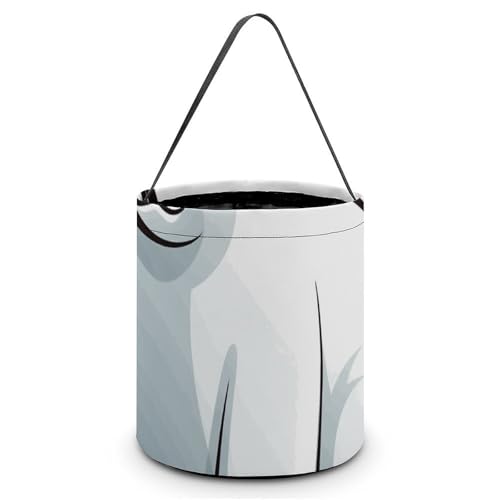 Maße: 20 x 21 x 18 cm (B x L x L); Halloween-Tragetasche, Eisbär, bedruckte Süßigkeitentüten – wiederverwendbar für Partys und Geschenke von BVNMT