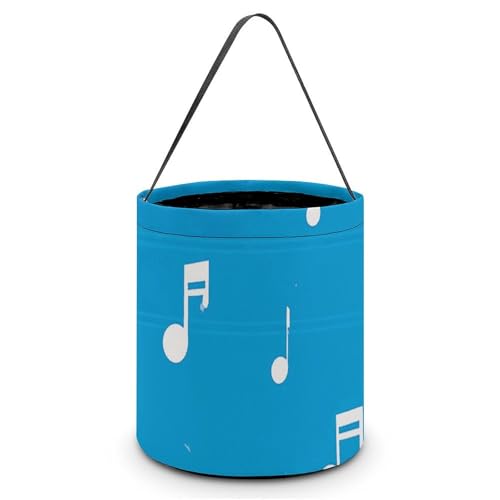 Maße: 20 x 21 x 18 cm (B x L x L); Halloween-Tragetasche, Musiknoten, bedruckte Süßigkeitentüten – wiederverwendbar für Partys und Geschenke von BVNMT