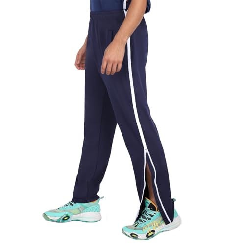 BWBIKE Herren Trainingshose Tear-Off Reha-Hose mit durchgehendem Seitenreißverschluss Outdoor-Trainingsanzug Casual Athletic Workout Jogginghose von BWBIKE