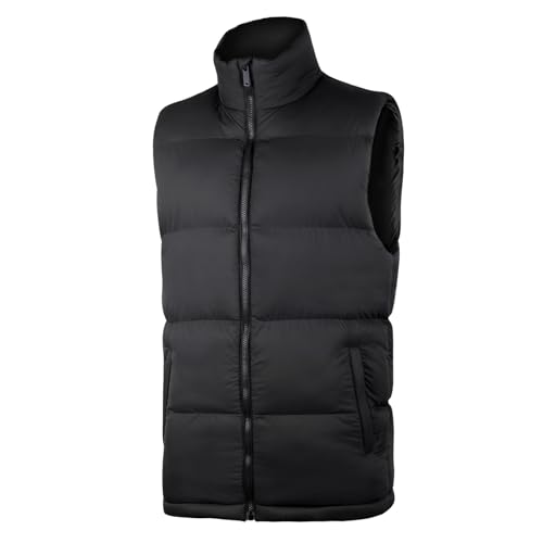BWBIKE Herren Winter Warme Oberbekleidung Weste Gepolstert Casual Stehkragen Weiche Weste Dicke Winddichte Isolierte Puffy Ärmellose Jacke von BWBIKE