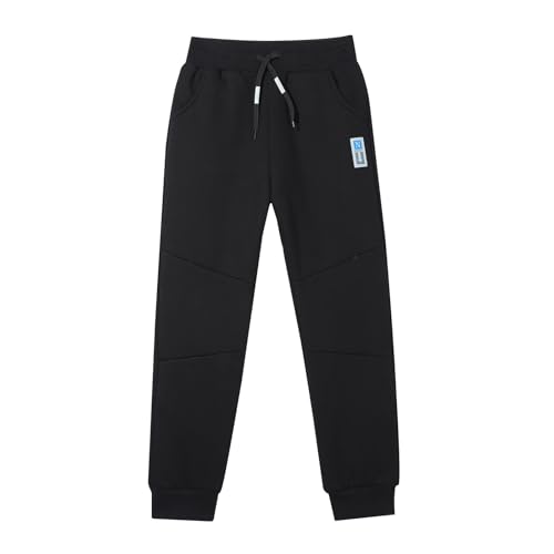 BWBIKE Jungen Athletic Fleece Jogginghose Active Warm Kleinkind Jogginghose Kinder Workout Training Zughose mit Vollelastischer Taille von BWBIKE