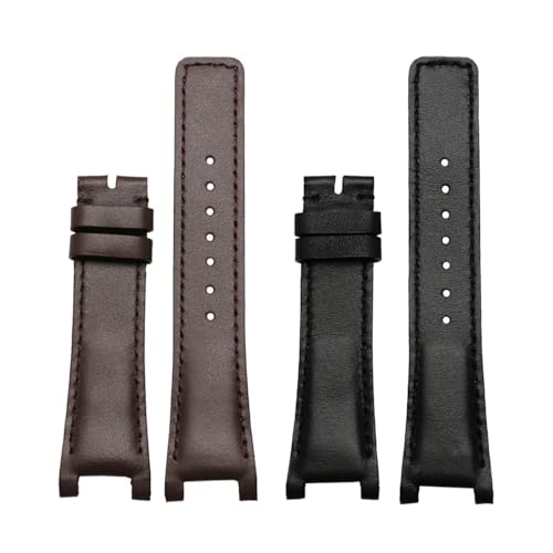 BWBVHRHZY 16 * 10mm 20 * 12mm 22 * 14mm Uhrenarmband Passend for Guc YA1332 YA1333 1335 Serie Passend for Gu-cci Männer und Frauen Gekerbtes Uhrenarmband(Black,16-10mm) von BWBVHRHZY