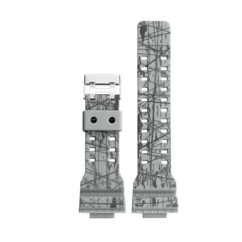 BWBVHRHZY 16mm Silikon Armband Fit for Casio Fit for G-Shock GA-110 GA-100 GA-120 GA-900 Camouflage Gummi Männer armband Armband(Camouflage white) von BWBVHRHZY