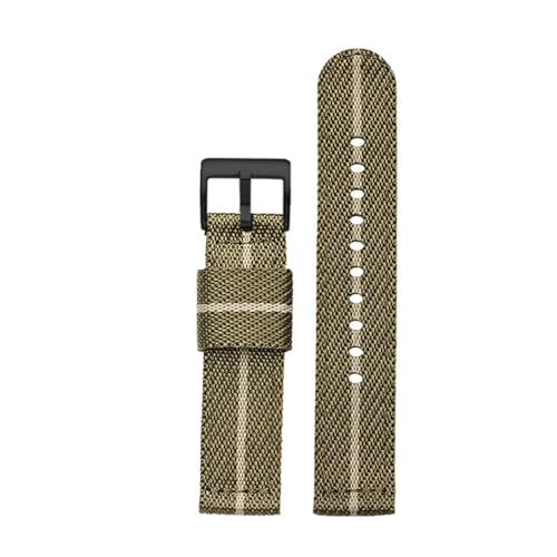 BWBVHRHZY 18mm 20mm 22mm 24mm Nylon gewebtes Armband passend for Seiko Fit for Omega Quick Release Canvas Armband Armee Militär Männer Frauen Sport Armband(Brown rice bk,22mm) von BWBVHRHZY