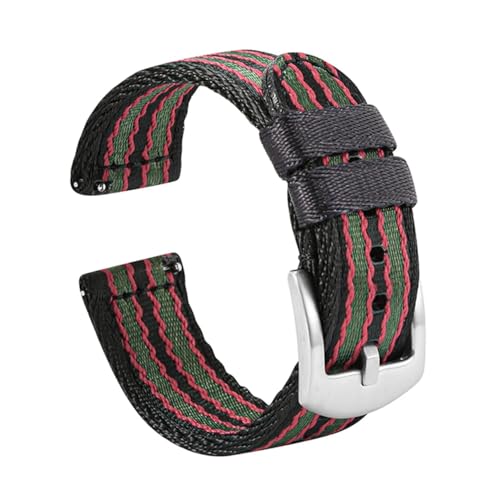 BWBVHRHZY 18mm 20mm 22mm Nylon Uhrenarmband Herren Sport Ersatzband Armband Passend for Samsung S3 Passend for Huawei Watch Passend for GT 2 Pro 46mm Passend for Amazfit GTR 47mm(Black red green 1,18m BWBVHRHZY 18mm 20mm 22mm Nylon Uhrenarmband Herren Sport Ersatzband Armband Passend for Samsung S3 Passend for Huawei Watch Passend for GT 2 Pro 46mm Passend for Amazfit GTR 47mm(Black red green 1,18m von BWBVHRHZY