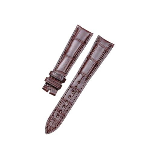 BWBVHRHZY 20 mm Uhrenarmband aus Leder, passend for Jaeger-LeCoultre MASTER Watch Concise Band Schwarz Braun(Brown) von BWBVHRHZY