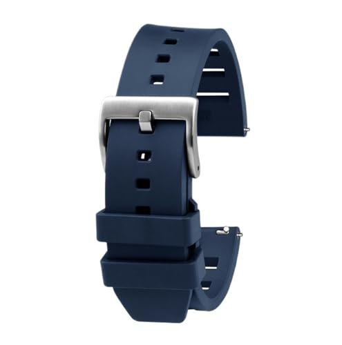 BWBVHRHZY 20mm 22mm Quick Release Weiches Fluorkautschuk-Armband Passend for Breitling Avenger Super Ocean Silikon-Uhrenarmband Uhrenzubehör(Blue sk,20mm) von BWBVHRHZY