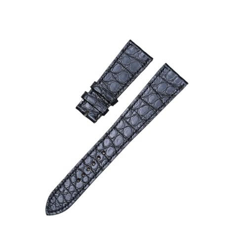 BWBVHRHZY 21 mm Uhrenarmband, hochwertiges Leder, schwarz, passend -Uhrengürtel mit runder Narbung(Black 1) von BWBVHRHZY