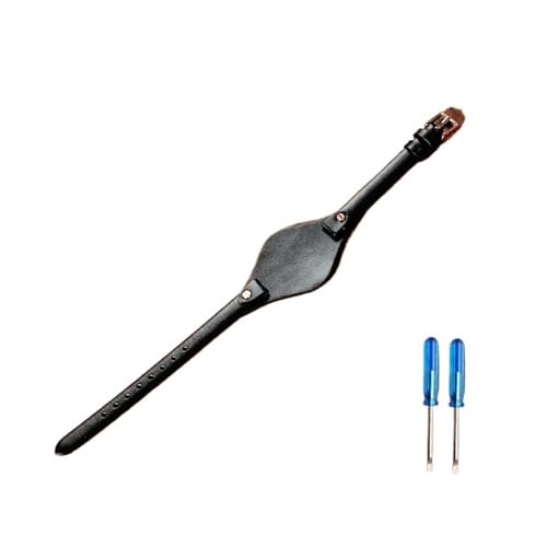 BWBVHRHZY Elastische, hautfreundliche Leder-Kompaktuhrenarmbänder for Damen, passend for Fossil Es3077, Es2830, Es3262, Es3060, Es4176, Armband 8 mm(Black-Rose-K1) von BWBVHRHZY