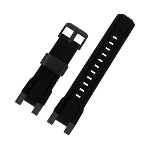 BWBVHRHZY Herren-Uhrenarmband aus Gummi, passend for Casio, passend for G-SHOCK, Uhrenarmband, passend for MTG-B2000-Serie, Silikon, rot-schwarzes Uhrenarmband, Spezialanschluss 25 mm x 14 mm(Black-bl von BWBVHRHZY