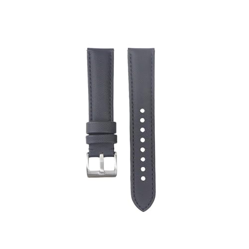 BWBVHRHZY Hochwertiges Segeltuch-Uhrenarmband, 18 mm, 19 mm, 20 mm, 22 mm, Stoffarmband, Qucik Release-Armband, Gürtelzubehör(Black bk line 1,18mm) von BWBVHRHZY