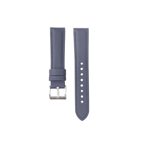 BWBVHRHZY Hochwertiges Segeltuch-Uhrenarmband, 18 mm, 19 mm, 20 mm, 22 mm, Stoffarmband, Qucik Release-Armband, Gürtelzubehör(Navy blue 1,18mm) von BWBVHRHZY