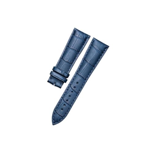 BWBVHRHZY Leder-Uhrenarmband, 20 mm/22 mm, passend for Blancpain Leder, Schwarz, Braun, Marineblau, perfektes Modell(Navy blue,22mm) von BWBVHRHZY