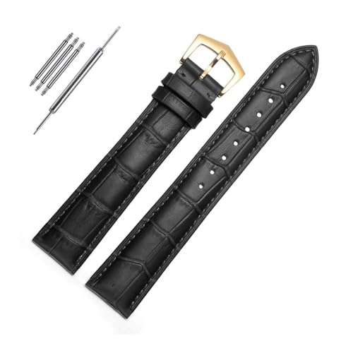 BWBVHRHZY Lederarmband passend for PP Patek Philippe passend for Grenade 5167Ax 20 mm 21 mm 22 mm Armband Herren Damen Armbandkette(Black-gold,21mm) von BWBVHRHZY