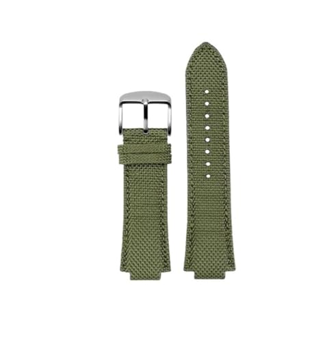 BWBVHRHZY Nylonarmband, passend for C-asio Watch Steel Heart Gst-b400ad-1a4, modifiziertes Canvas-Herren-Accessoires-Armband(Coal Black) von BWBVHRHZY