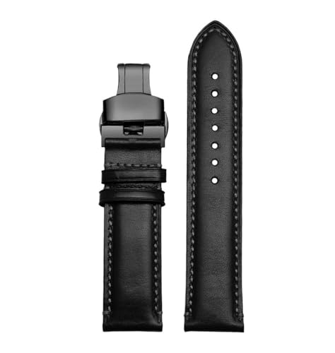 BWBVHRHZY Passend for Citizen Blue Angel Air Eagle Leder mit AT8020 JY8078 20 23 mm Herren-Uhrenarmband(Black-Black-B1,23mm) von BWBVHRHZY