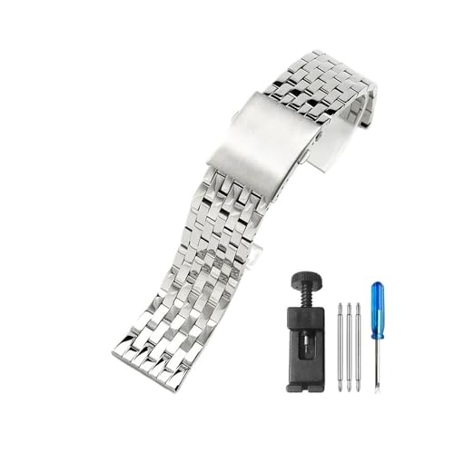 BWBVHRHZY Passend for Diesel Seven Fridays Dz7321 Dz7263 Dz4323 Dz7315. Große Edelstahl-Uhrenarmbänder, sorgfältige Verarbeitung, 22, 24, 26, 28, 30 mm(7-Beads-Steel,26mm) von BWBVHRHZY