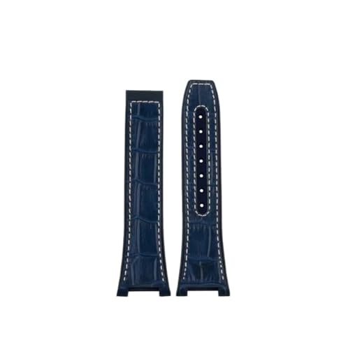 BWBVHRHZY Passend for Omega Constellation 41 mm Uhrenarmband. Passend for Manhattan 39 mm. Serie: 25 x 14 mm(Blue white-no clasp) von BWBVHRHZY