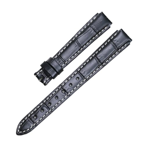 BWBVHRHZY Passend for Rado, passend for Centrix, Lederarmband R30939125 R30554105, klassisch und praktisch(Black (Ms.),20mm bulge16mm) von BWBVHRHZY