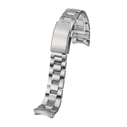 BWBVHRHZY Passend for TAG HEUER 300 Series Massives Edelstahlarmband WAY201A WAY211 ABA0927 Gebogene Stahluhrenarmbänder Herren 20,5 mm 21,5 mm Armband(20.5mm) von BWBVHRHZY