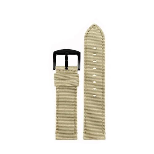 BWBVHRHZY Passend for Tissot Chrono XL SeriesT116.617A Nylonarmband 1853 / Passend for Mido Canvas Uhr mit Uhrenzubehör Herrenarmband 22 mm(Khaki bk) von BWBVHRHZY