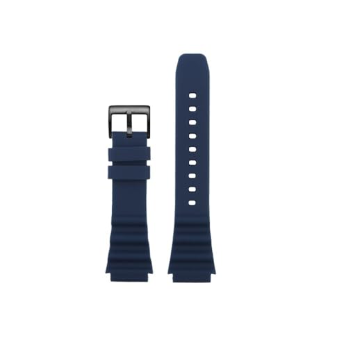 BWBVHRHZY Silikonkautschuk-Uhrenarmband passend for SEIKO NO.5 Prospex SRPD63K1 SRPD79 SRPE31 20mm 22mm Schwarz Grün Rot Orange Blau Herrenarmband(Blue-B pin,22mm) von BWBVHRHZY