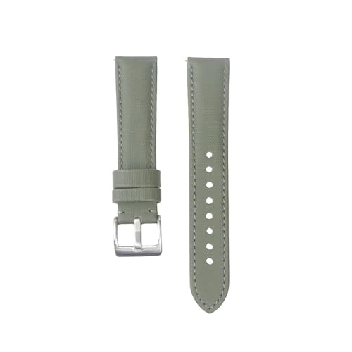BWBVHRHZY Strapazierfähiges Segeltuch-Armband, Hybrid-Gewebe-Uhrenarmband, 18 mm, 19 mm, 20 mm, 22 mm, Schnellverschluss-Uhrenarmband-Zubehör(Army green 1,20mm) von BWBVHRHZY