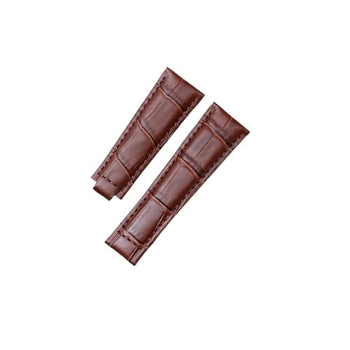 BWBVHRHZY Uhr Armband Fit for Rolex Fit for DAYTONA Haut Leder Armband Zubehör Uhrenarmband 20mm Schwarz Braun(Brown) von BWBVHRHZY