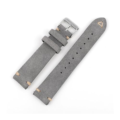 BWBVHRHZY Uhrenarmbänder, handgefertigt, for Herren, 18 mm, 19 mm, 20 mm, 21 mm, 22 mm, Lederarmband, braunes Schnellverschluss-Armband(A,21mm) von BWBVHRHZY