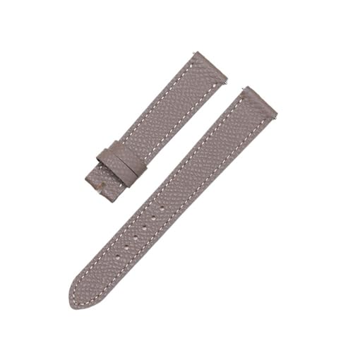 BWBVHRHZY Uhrenarmband passend for Hermes H Hour HH1.210/201 16 mm Lederarmband Damenarmband Oberschicht Leder(Grey 2,20mm) von BWBVHRHZY