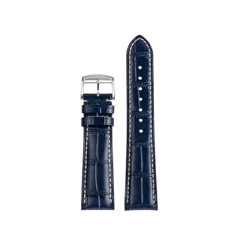 BWBVHRHZY Uhrenarmband passend for Longines Masters Armband Leder L2 L3.782 passend for Comcast Herren-Lederzubehör 19 mm 20 mm 21 mm(Blue sk,21mm) von BWBVHRHZY