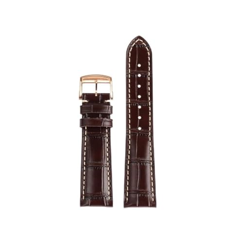 BWBVHRHZY Uhrenarmband passend for Longines Masters Armband Leder L2 L3.782 passend for Comcast Herren-Lederzubehör 19 mm 20 mm 21 mm(Brown gk,19mm) von BWBVHRHZY