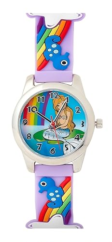 Kinder-Armbanduhr mit Meerjungfrau-Motiv, für Mädchen, Kinder, Zifferblatt (BK001) von BWC Ltd
